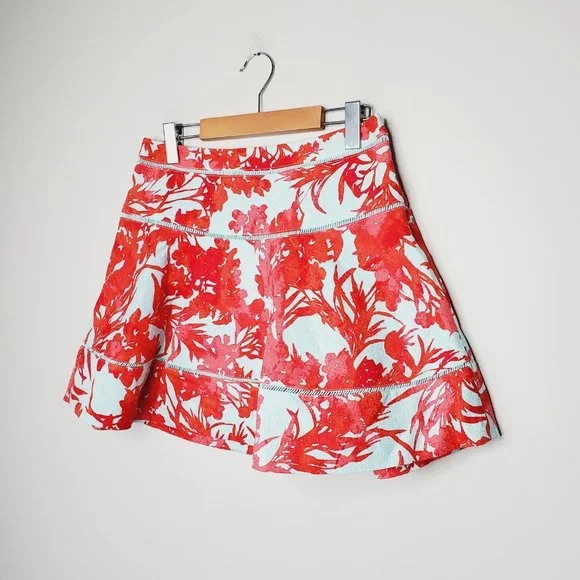 BANANA REPUBLIC Watercolor Fit & Flare Floral Skirt - Picture 2 of 7